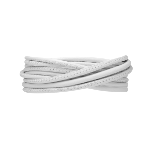 3-string Læderarmbånd - Hvid