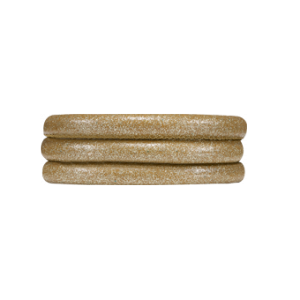 Læderarmbånd 6 mm - Sparkling Gold
