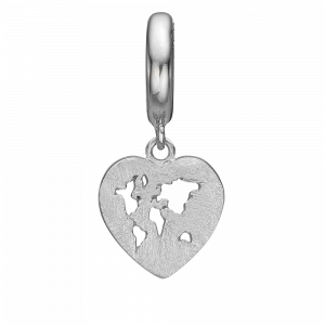 World Heart Silver -  Til læderarmbånd Christina Jewelry & Watches