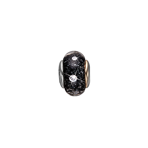 Black Topaz Globe - Silver