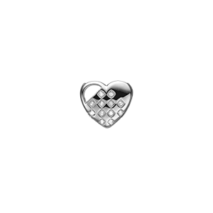 Braided Heart - Silver