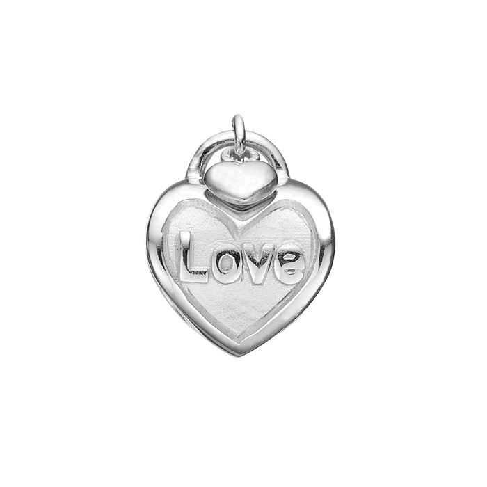 Love Lock Silver - Til Læderarmbånd Christina Jewelry & Watches