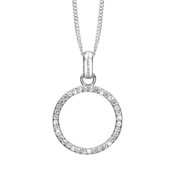 Big Topaz Circle Silver - Christina Jewelry & Watches