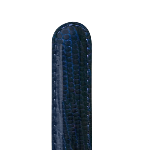 Blå 16 mm - Læder urrem