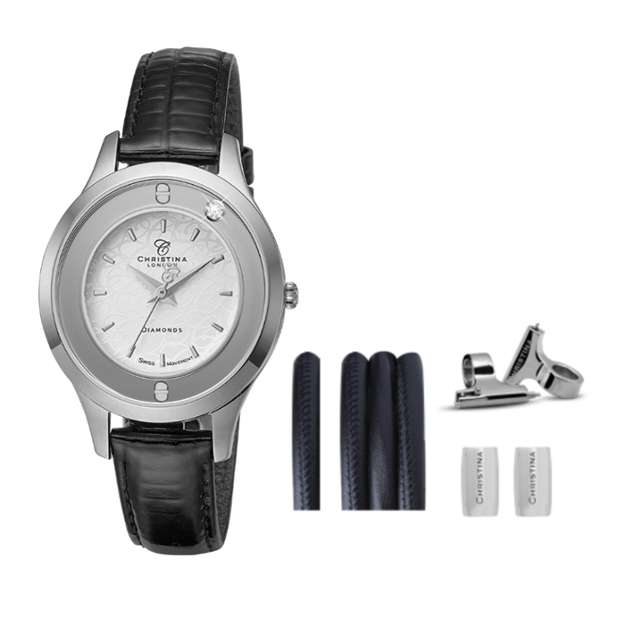 Collect ur + Watch Cord Set 38 mm- sølvfarvet Kampange